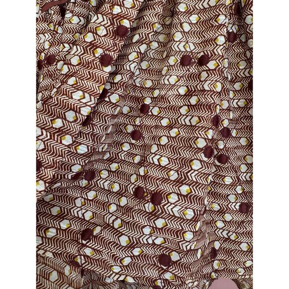 ootad' Ame Cotton Blend Printed Babydoll Blouse US Size 8 - Picture 3 of 5